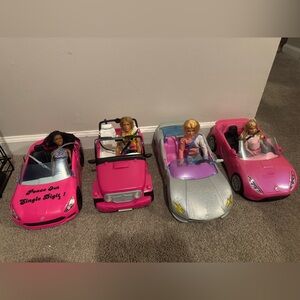 Barbie Cars 2- Seaters with Barbie & Ken